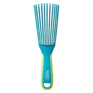 RED BY KISS GLIDE & DEFINE DETANGLING BRUSH NON SLIP JUMBO TURQUESE HH59 - Imagen 1