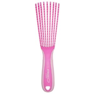 RED BY KISS GLIDE & DEFINE DETANGLING BRUSH NON SLIP PINK HH64 - Imagen 1