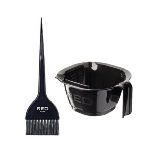 RED BY KISS HAIR DYE SET BLACK CK08 - Imagen 1