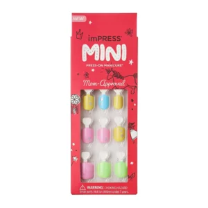 RED BY KISS IMPRESS MINI KIDS NAIL KIMK03 - Imagen 1