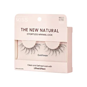 Pestañas postizas KISS NNS03 para un look natural y minimalista.
