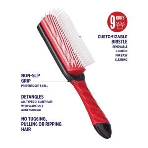 RED BY KISS NON SLIP DETANGLING BRUSH RED HH45 - Imagen 2