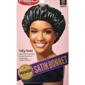 RED BY KISS SATIN BONNET BLACK XL HSAP01 - Imagen 1