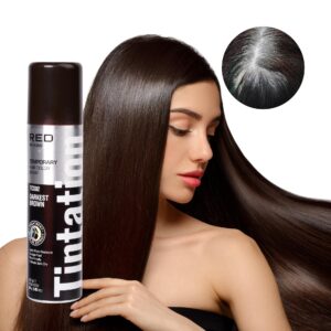 RED BY KISS TINTATION TEMPORARY HAIR COLOR SPRAY DARKEST BROWN TCS02 - Imagen 1