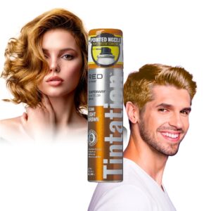 RED BY KISS TINTATION TEMPORARY HAIR COLOR SPRAY LIGHT BROWN TCS08 - Imagen 1