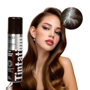 RED BY KISS TINTATION TEMPORARY HAIR COLOR SPRAY MEDIUM BROWN TCS03 - Imagen 1