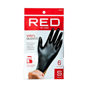 RED BY KISS VINYL GLOVES SMALL VGL01 - Imagen 2
