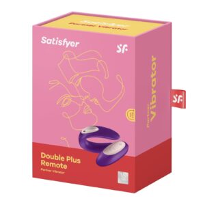 SATISFYER DOUBLE PLUS REMOTE SILICONE COUPLE VIBES PURPLE - Imagen 1