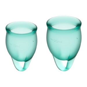 SATISFYER FEEL CONFIDENT MENSTRUAL CUP DARK GREEN - Imagen 2
