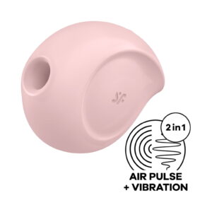 SATISFYER SUGAR RUSH RECHARGEABLE SILICONE CLITORAL STIMULATOR ROSE - Imagen 2