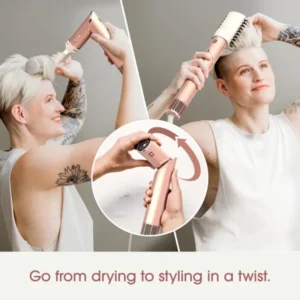 Shark FlexStyle® Air Styling & Drying System Pearl Pink Limited-Edition Gift Set with Storage Bag - HD432PK - Imagen 2