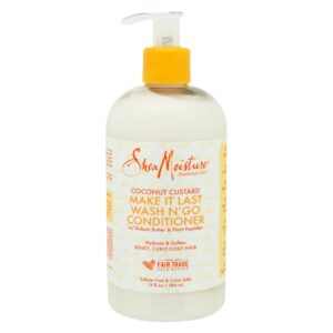 SHEA MOISTURE COCONUT CUSTARD WASH MAKE IT LAST N'GO CONDITIONER 384ml - Imagen 1