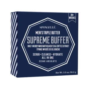 SPONGELLE MEN'S TRIPLE BUTTER SUPREME BUFFER CEDAR ABSOLUTE 3.5oz - Imagen 1