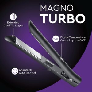 SUTRA BEAUTY MAGNO TURBO FLAT IRON BLACK 10HSMT-B1 - Imagen 2