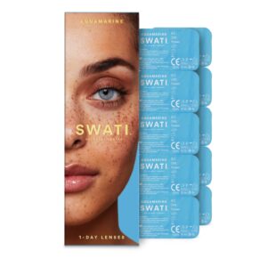 SWATI CONTACT LENSES AQUAMARINE BLUE 1 DAY - Imagen 1