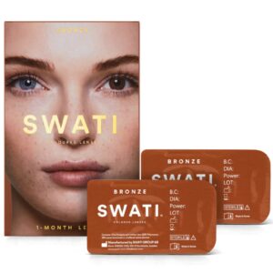 SWATI CONTACT LENSES BRONZE DARK BROWN 1 MONTH - Imagen 1