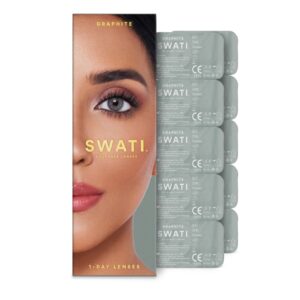 SWATI CONTACT LENSES GRAPHITE DARK GREY 1 DAY - Imagen 1