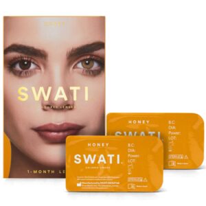 SWATI CONTACT LENSES HONEY HAZEL BROWN 1 MONTH - Imagen 1