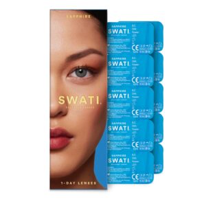 SWATI CONTACT LENSES SAPPHIRE DARK BLUE 1 DAY - Imagen 1