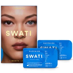 SWATI CONTACT LENSES SAPPHIRE DARK BLUE 1 MONTH - Imagen 1