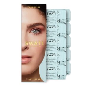 SWATI CONTACT LENSES TURQUOISE GREY BLUE 1 DAY - Imagen 1