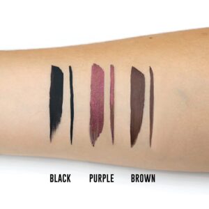 THE BALM SCHWING 3 LIQUID EYELINERS SET BLACK/PURPLE/BROWN 5.1ml - Imagen 2