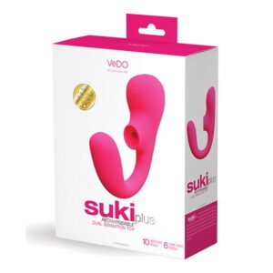 VEDO SUKI PLUS RECHARGEABLE DUAL SENSATIONAL TOY PINK - Imagen 2