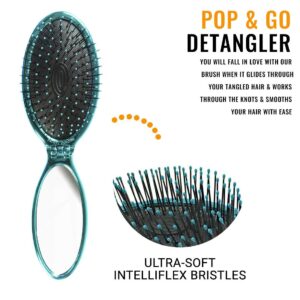WET BRUSH POP & GO DETANGLER TEAL - Imagen 2