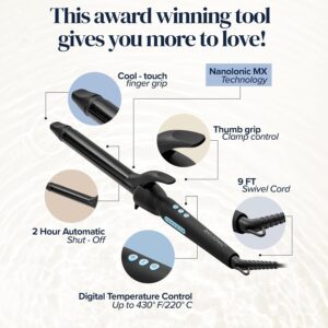 BIO IONIC LONG BARREL STYLER 1" PRO CURLING IRON - Imagen 2