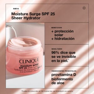 Clinique Crema Hidratante Moisture Surge™ SPF 25 50ml - Imagen 3