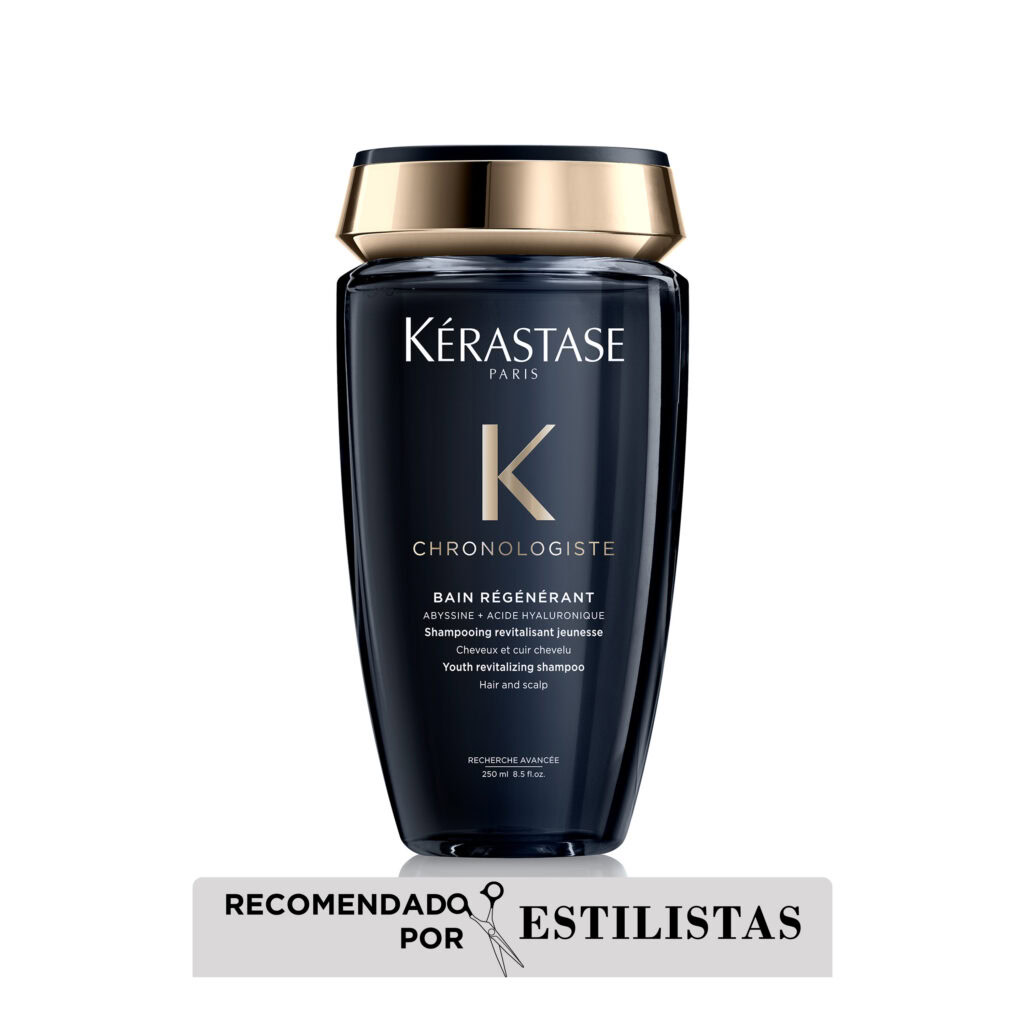 Champú revitalizador Kérastase Chronologiste para cabello y cuero cabelludo.