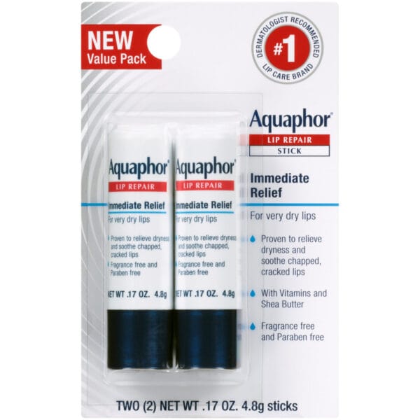 AQUAPHOR LIP REPAIR INMEDIATE RELIEF DUO STICK 4.8g