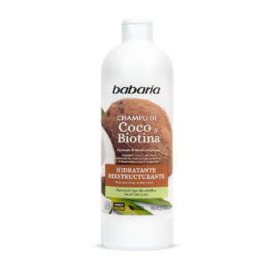 BABARIA CHAMPU DE COCO Y BIOTINA HIDRATANTE REESTRUCTURANTE 700ml - Imagen 1