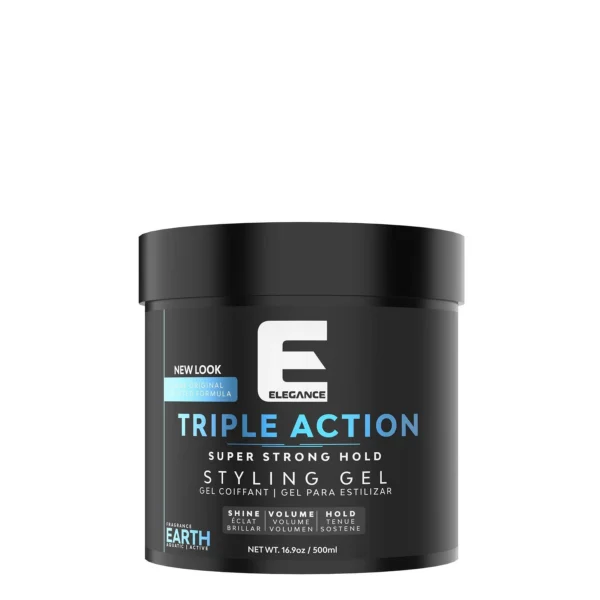 ELEGANCE TRIPLE ACTION EARTH SUPER STRONG HOLD STYLING GEL 500ml