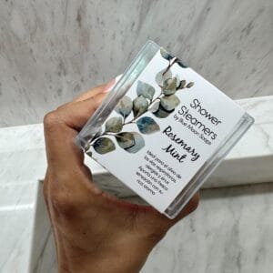 BLUE MOON SOAPS SHOWER STEAMERS ROSEMARY MINT 2PCS - Imagen 1