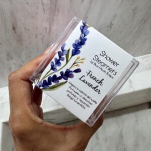 BLUE MOON SOAPS SHOWER STEAMERS FRENCH LAVENDER 2PCS - Imagen 1