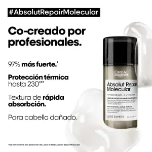 L'ORÉAL PROFESSIONNEL LEAVE IN ABS REPAIR MOLECULAR 100ML - Imagen 2