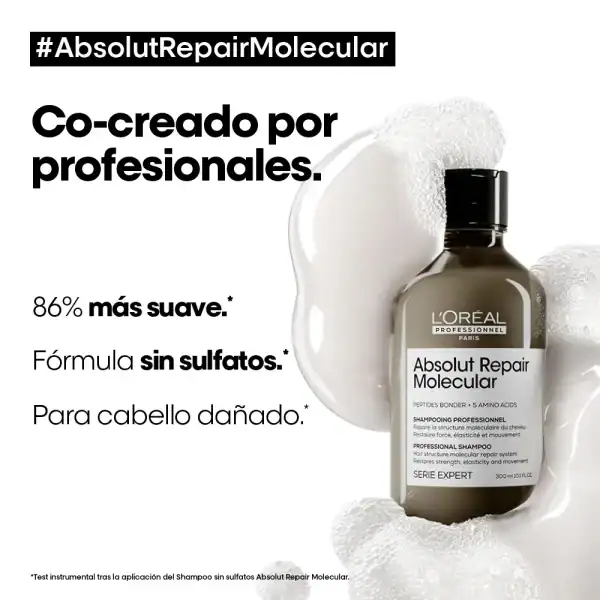L'ORÉAL PROFESSIONNEL SHAMPOO ABS REPAIR MOLECULAR 300ML - en Ultra Panamá