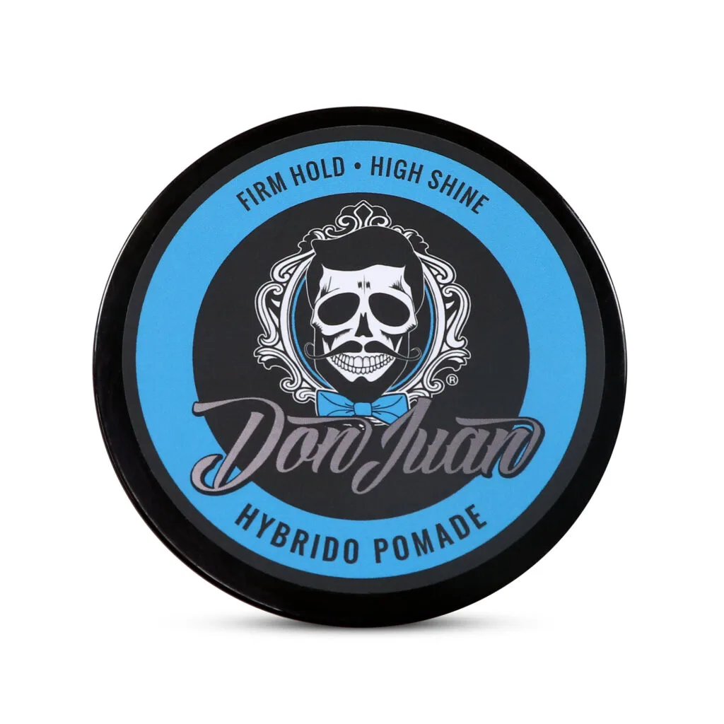 Pomada para cabello Don Juan Hybrido con fuerte fijación y brillo.