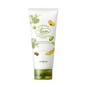 Gel facial de limpieza suave Garden Bean para piel fresca y equilibrada.