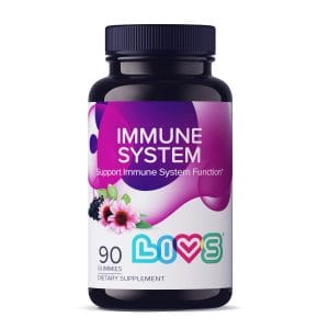 LIVS GUMMIES IMMUNE SYSTEM RASPBERRY 90 GUMMIES - Imagen 1