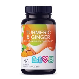 LIVS GUMMIES TURMERIC GINGER APRICOT FLAVOR 44 GUMMIES - Imagen 1