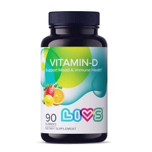 LIVS GUMMIES VITAMIN D 2000 IU ORANGE LEMON STRAWBERRY 90 GUMMIES - Imagen 1