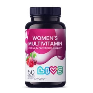 LIVS GUMMIES WOMEN'S MULTIVITAMIN STRAWBERRY CHERRY & RASPBERRY 50 GUMMIES - Imagen 1