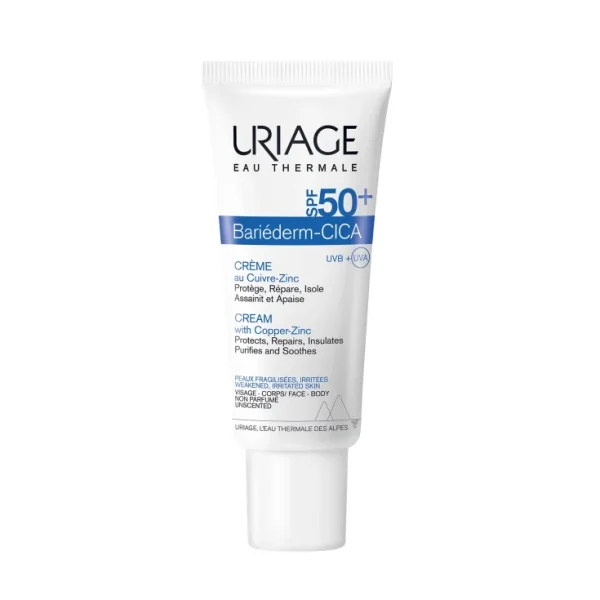 URIAGE EAU THERMALE BARIEDERM-CICA CREAM WITH COPPER ZINC SPF50 40ml