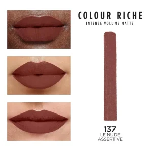 L'ORÉAL PARIS COLOR RICHE VOLUME MATTE 137 LE NUDE ASSERTIVE - Imagen 2