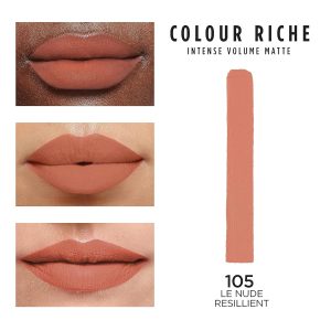 L'ORÉAL PARIS COLOR RICHE VOLUME MATTE 105 LE NUDE RESILIENT - Imagen 2