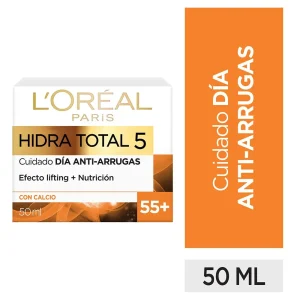 L'ORÉAL PARIS HT5 CREMA HUMECTANTE +55 DIA ANTI ARRUGAS 50ml - Imagen 1