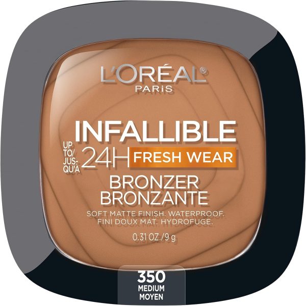 LOREAL PARIS INFALLIBLE FRESH WEAR BRONZER 350 MEDIUM