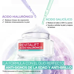 L'ORÉAL PARIS REVITALIF ACIDO HIALURONICO GEL CREMA 50ml - Imagen 2